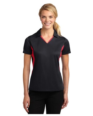 Women's Embroidered Dual-Color Sport-Wick Polo Shirt